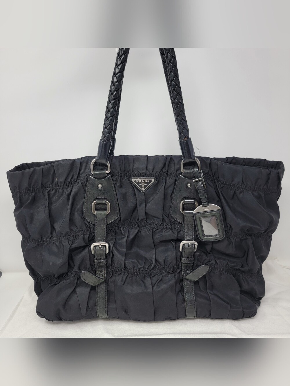 PRADA Tessuto Nylon Gaufre Tote Bag